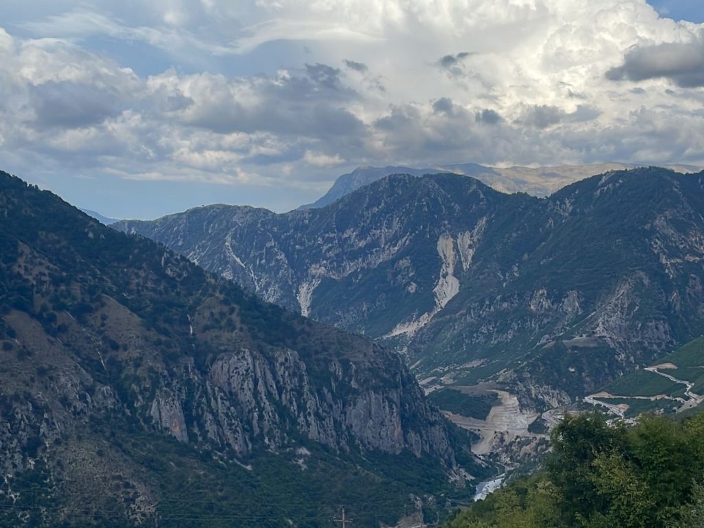 Mountains in Albania.