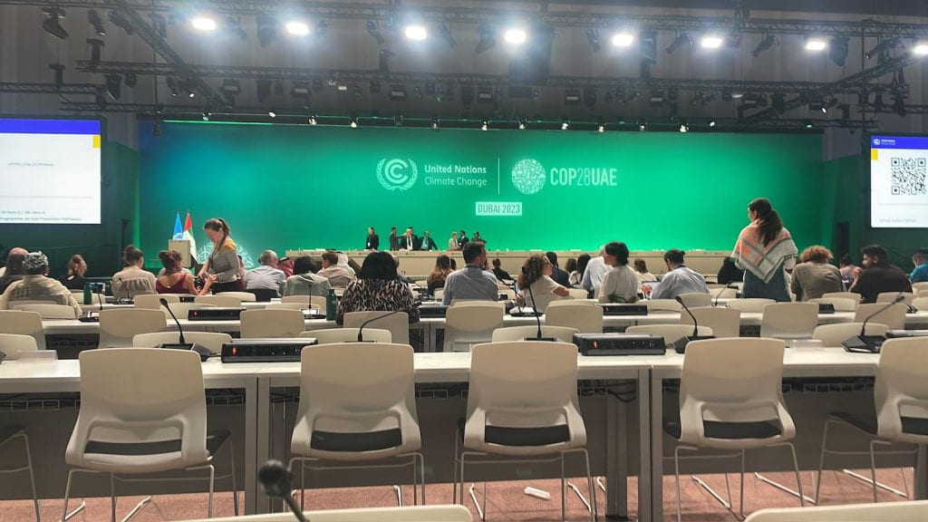 Conference room at COP28